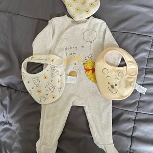 Winnie The Pooh Onesie + bibs